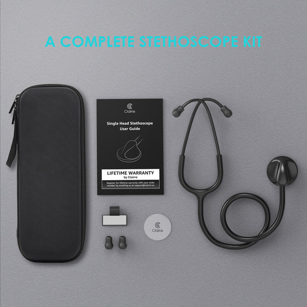 Single Head Stethoscope with Carry Case